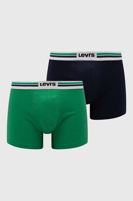 Боксеры Levi's 2 шт трикотаж зелёный 37149.0813
