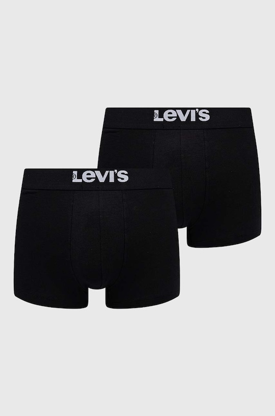 Μποξεράκια Levi's 2-pack εφαρμοστό σορτς μπόξερ μαύρο 37149.0805
