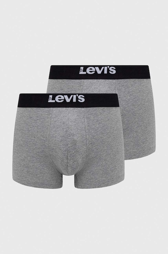 Боксери Levi's 2-pack трикотаж сірий 37149.0828