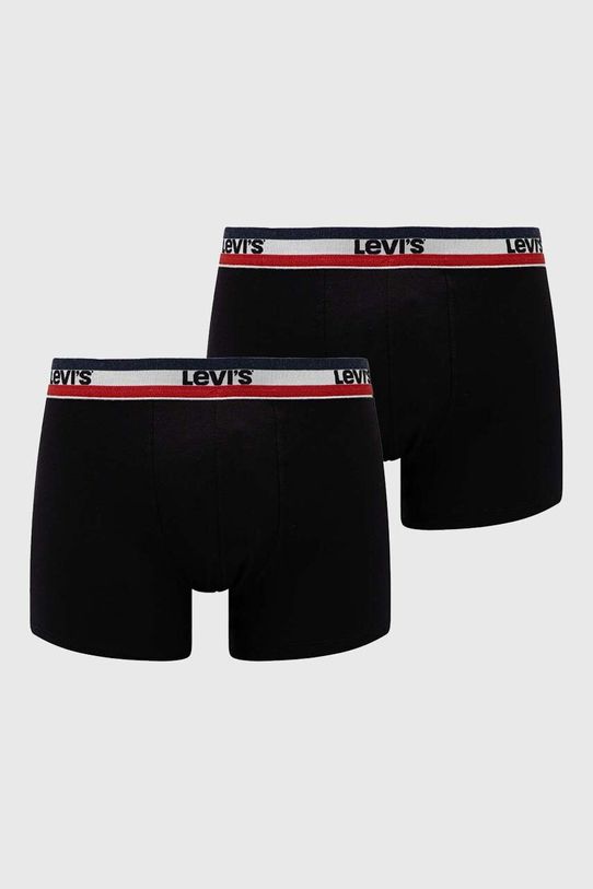 Boxerky Levi's 2-pak pletenina čierna 37149.0804