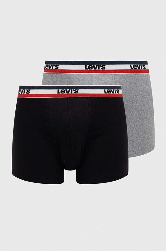 Боксери Levi's 2-pack трикотаж сірий 37149.0816