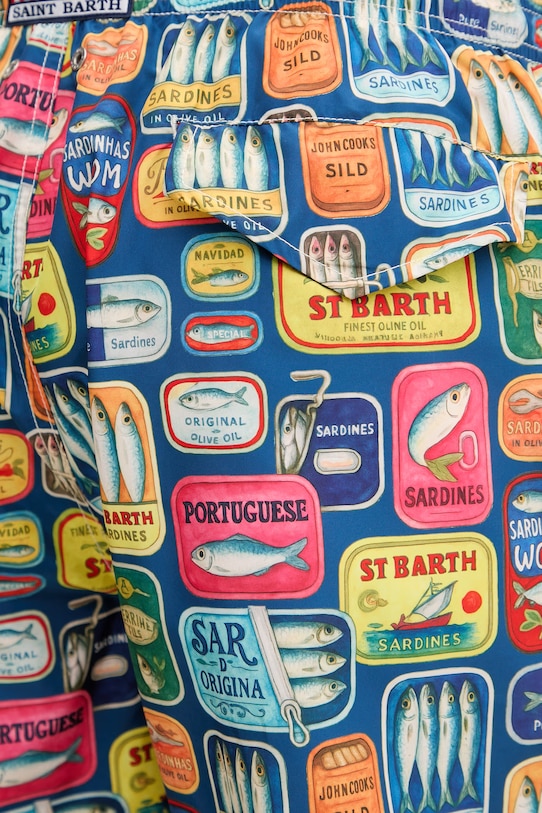 MC2 Saint Barth pantaloni scurți de baie x Big Babol bleumarin LIG0001