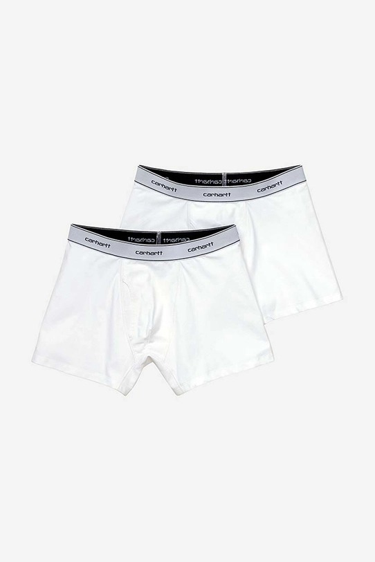 Bokserice Carhartt WIP Cotton Trunks 2-pack bez uzorka bijela I029375.