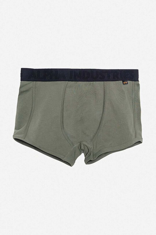 Boxerky Alpha Industries 3-pack pletenina zelená 118925.257