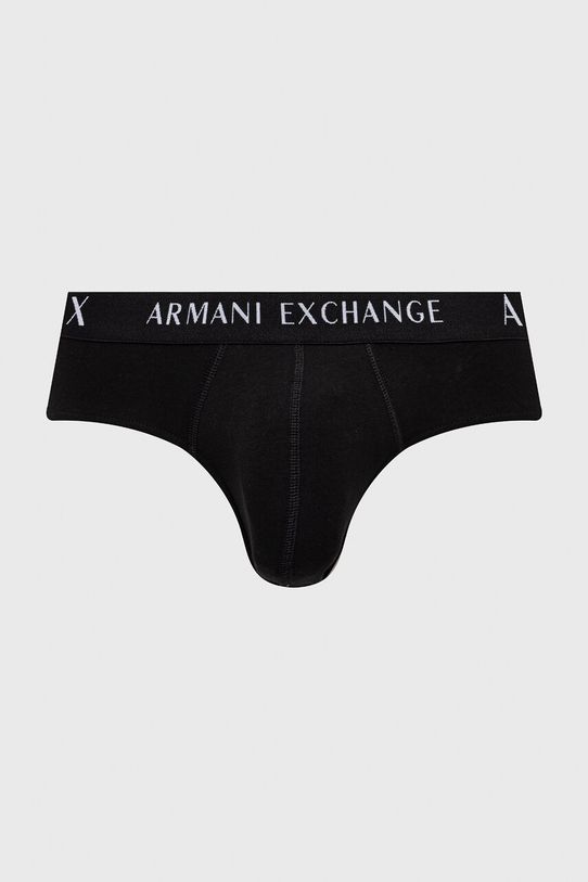Armani Exchange slipy 2-pack 957023.CC282.NOS czarny AA00