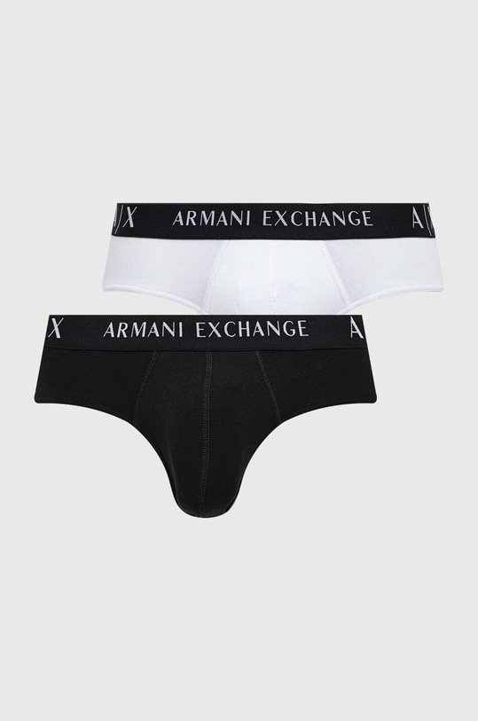 Armani Exchange slipy 2-pack dzianina multicolor 957023.CC282.NOS