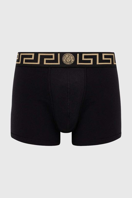 Versace bokserki dzianina czarny AU10028