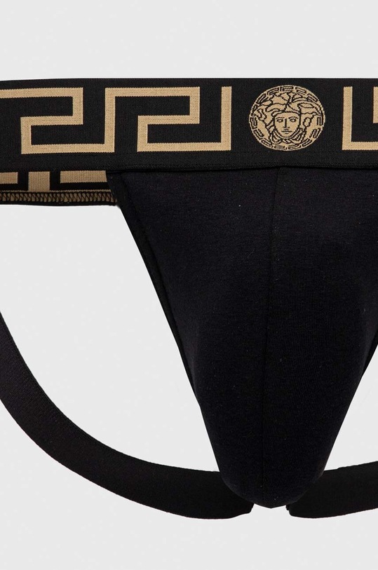 Ρούχα Εσώρουχο jockstrap Versace AUU01017 μαύρο