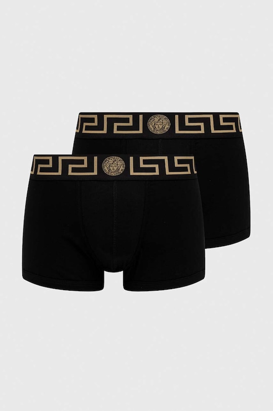 Boxerky Versace 2-pack pletenina černá AU10181.A232741