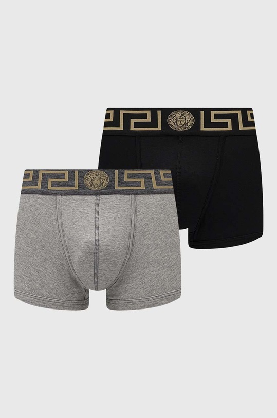 Versace bokserki 2-pack dzianina czarny AU10181.A232741