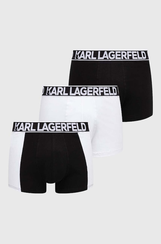 Karl Lagerfeld bokserki 3-pack dzianina czarny 235M2113