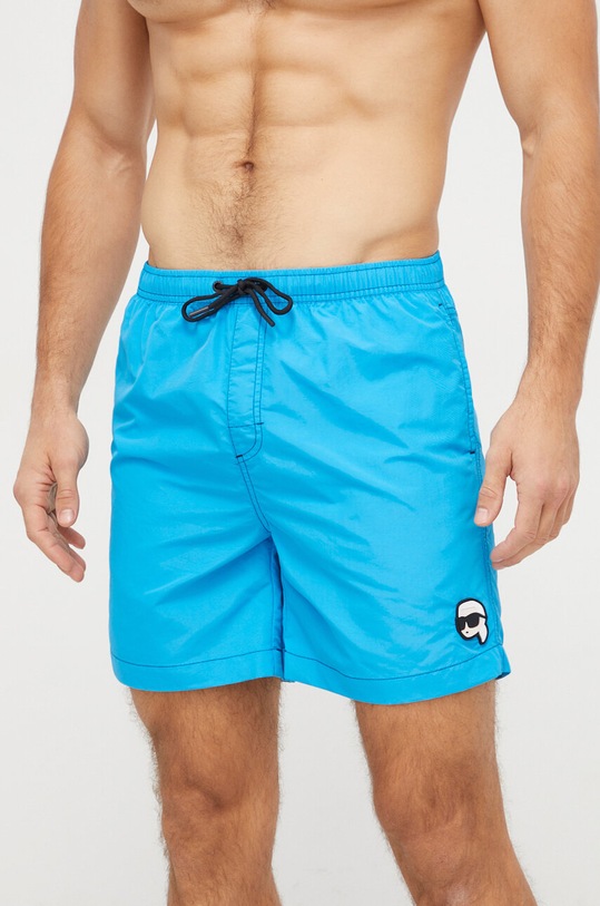 Karl Lagerfeld pantaloni scurti de baie albastru 240M2209