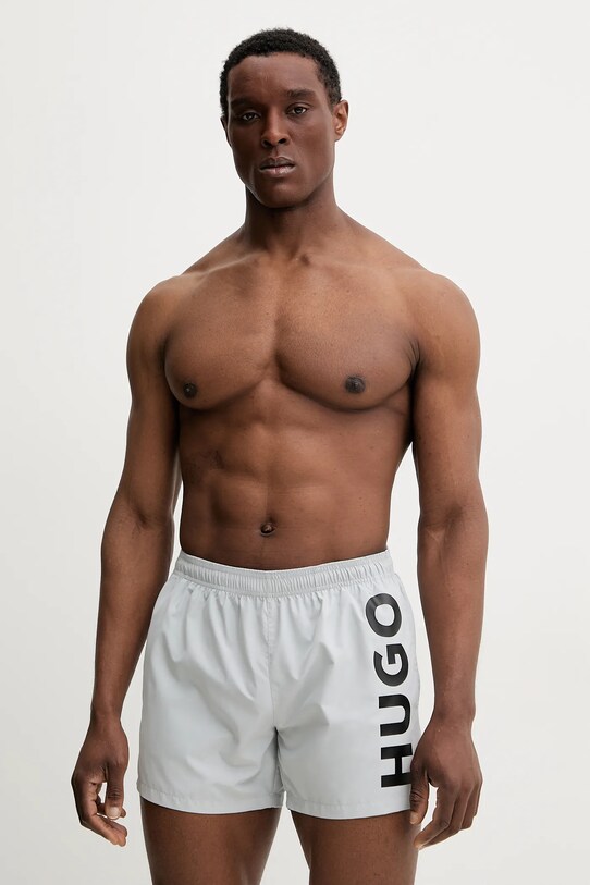 HUGO pantaloni scurti de baie Planet friendly gri 50513979