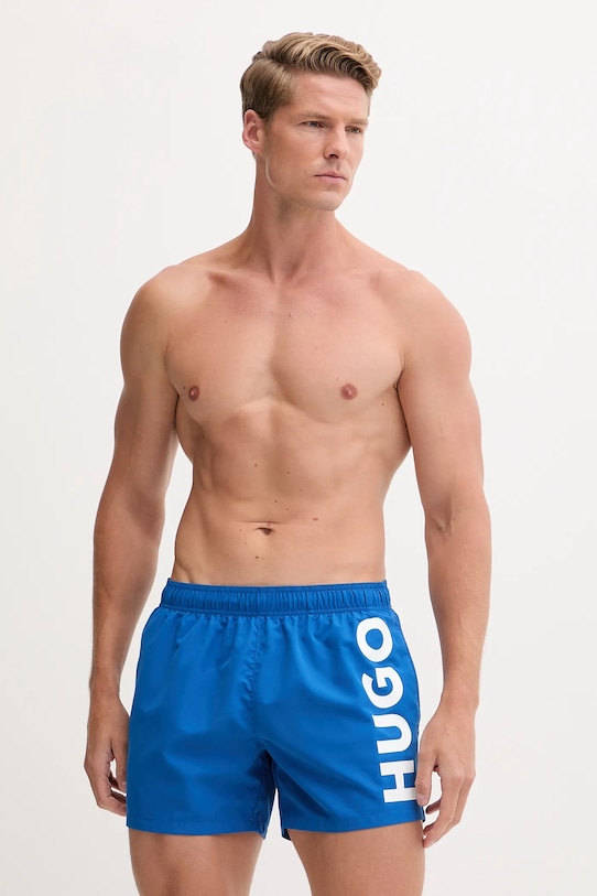 HUGO szorty kąpielowe ABAS turkusowy 50513979