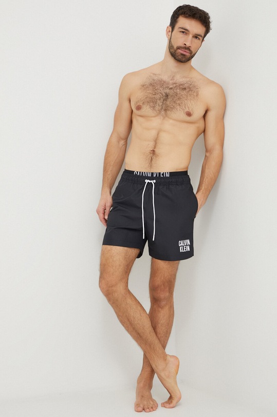 Calvin Klein szorty kąpielowe KM0KM00740 czarny AA00