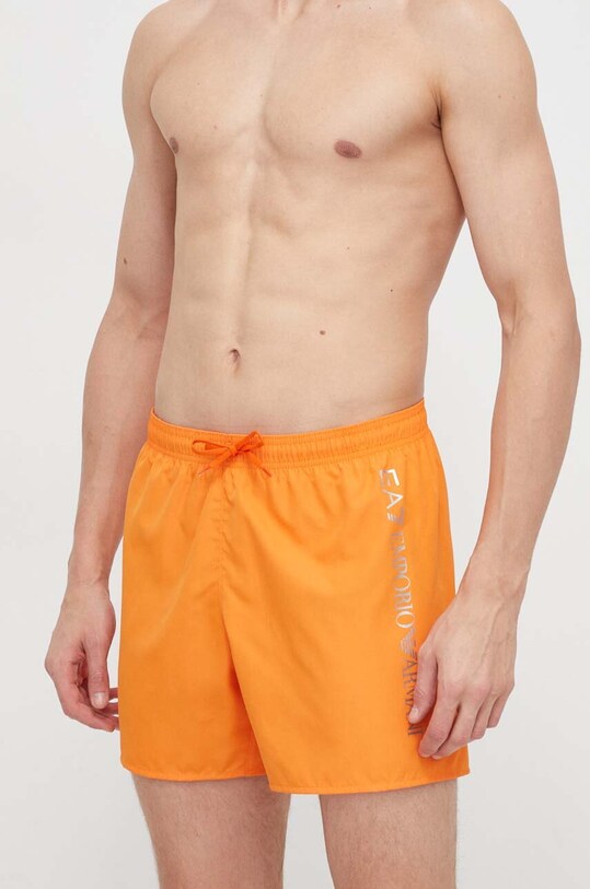 Kratke hlače za kupanje EA7 Emporio Armani narančasta CC720.902035.20262
