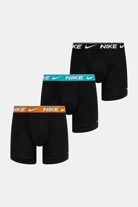 Boxerky Nike 3-pack pletenina černá 0000KE1257