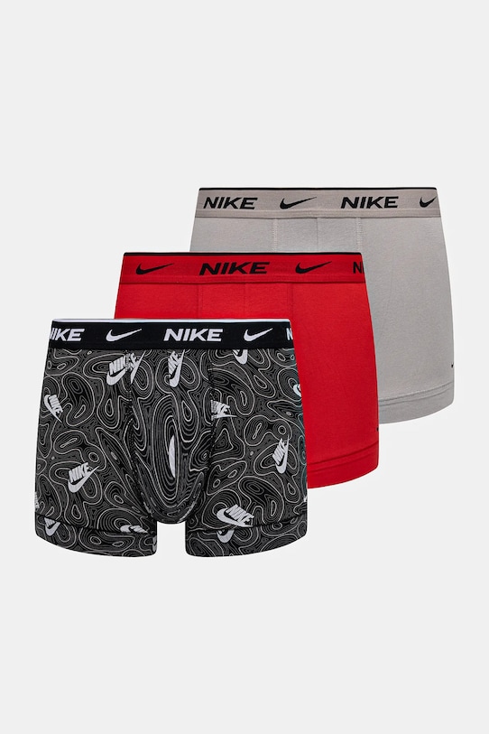 Boxerky Nike 3-pack hladký vícebarevná 000PKE1008