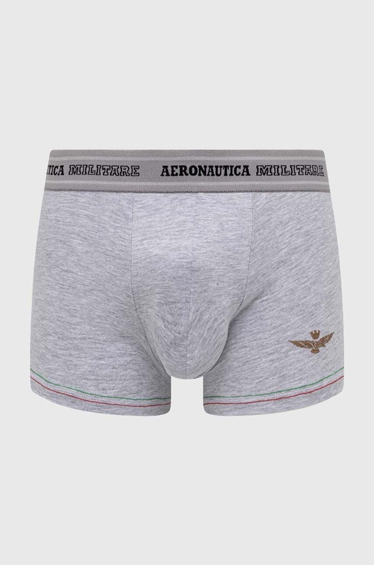Boxerky Aeronautica Militare 2-pack AM1UBX003 šedá AA00