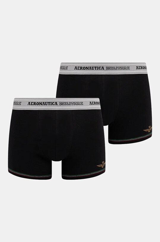 Боксеры Aeronautica Militare 2 шт трикотаж чёрный AM1UBX004