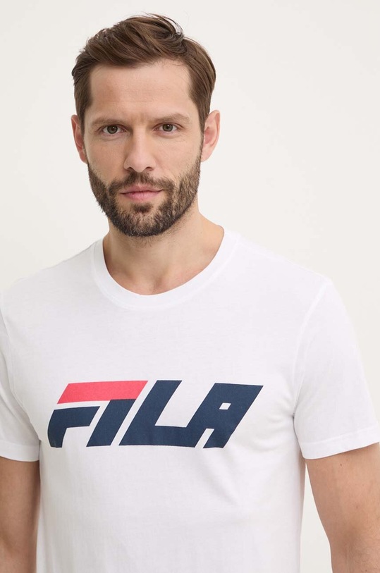Bavlněné pyžamo Fila FPS1189 bílá