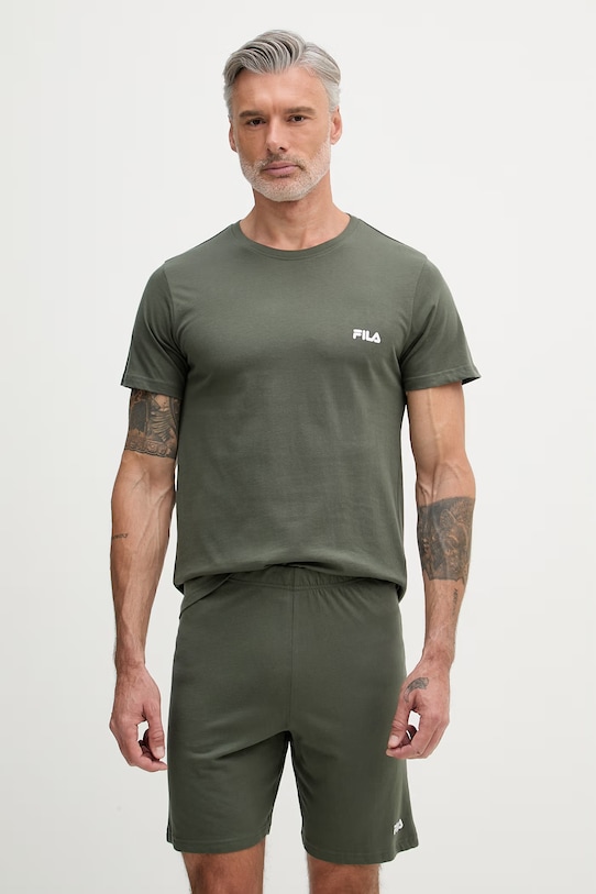 Fila dvojdielne pyžamo pánske bavlnené zelená FPS1190