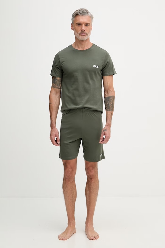 Fila dvojdielne pyžamo pánske bavlnené FPS1190 zelená SS26