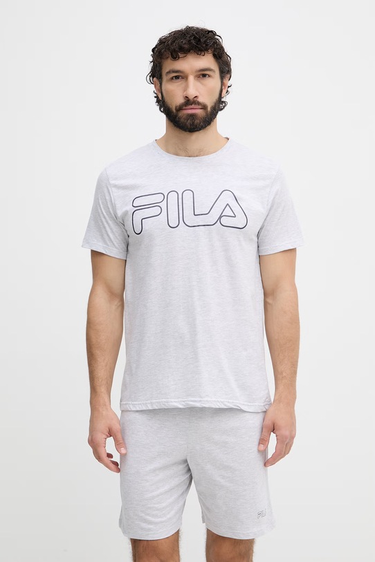 Fila piżama męska z bawełną szary FPS1191