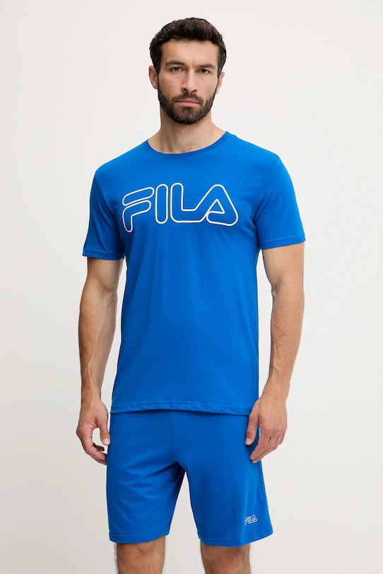 Pamučna pidžama Fila ljubičasta FPS1191