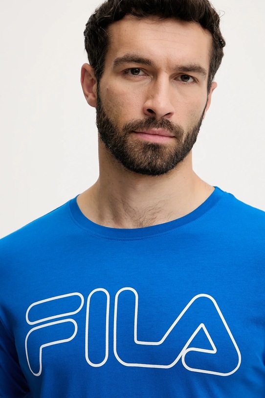 Pamučna pidžama Fila FPS1191 ljubičasta