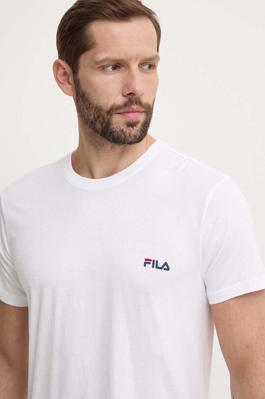 Bavlnené pyžamo Fila FPS1194 biela