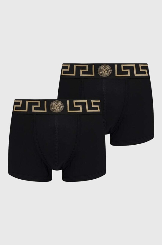 Boxerky Versace 2-pack pletenina černá AU10181.1A10011