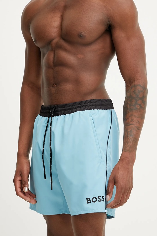 Plavkové šortky BOSS modrá 50514429