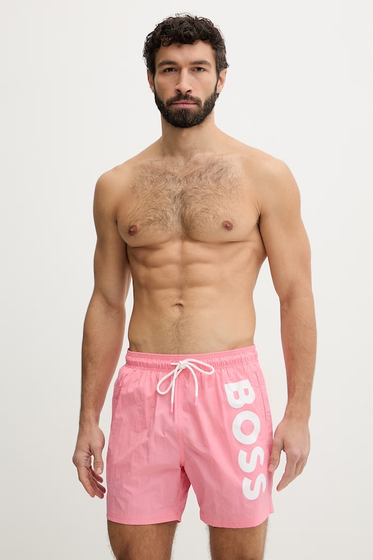 BOSS pantaloni scurți de baie Planet friendly roz 50514502