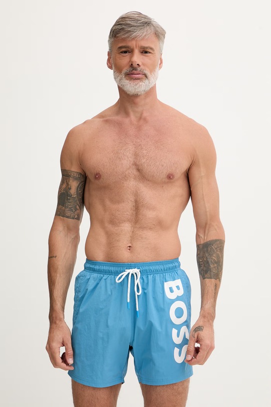 BOSS szorty kąpielowe męskie Octopus niebieski 50514502