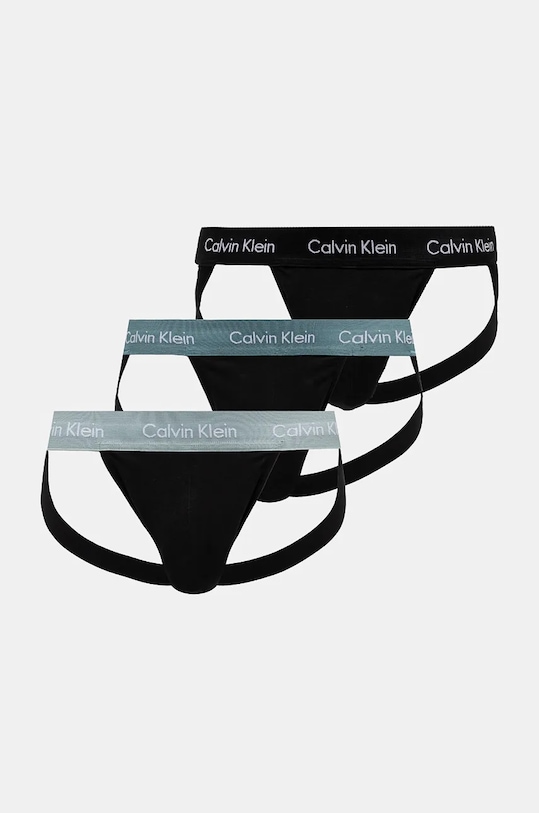 Calvin Klein Underwear jockstrap 3 db nyomtatásos fekete 000NB3363A