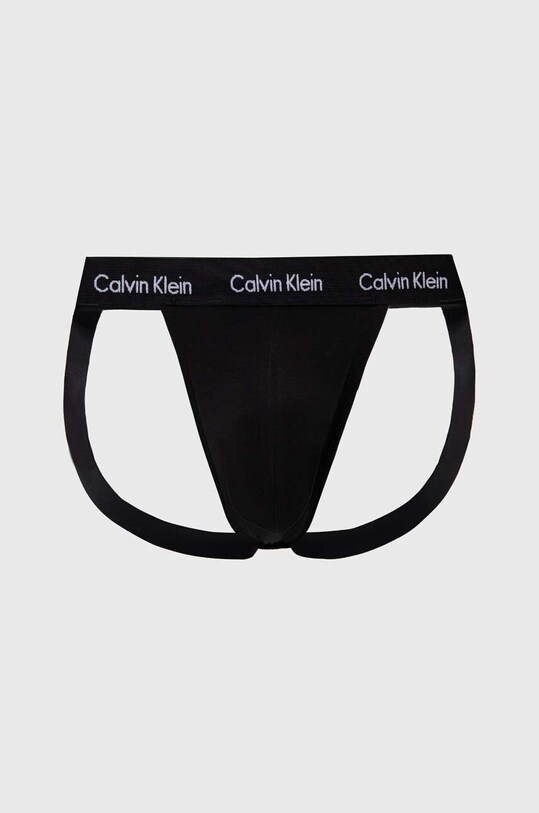 Jockstrapy Calvin Klein Underwear 3-pack 000NB3363A černá AA00