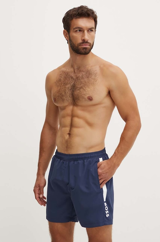 BOSS szorty kąpielowe Planet friendly granatowy 50508963