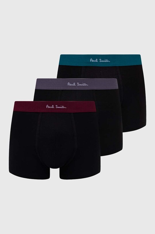Paul Smith bokserki 3-pack dzianina czarny M1A.914.M3PKQ