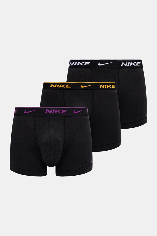 Боксеры Nike 3 шт трикотаж чёрный 0000KE1007