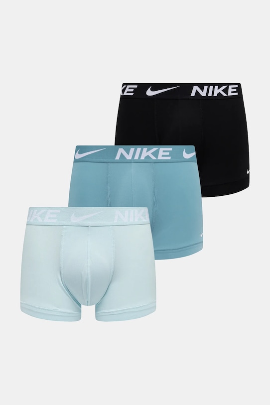 Boxerky Nike 3-pack pletenina tyrkysová 0000KE1156.