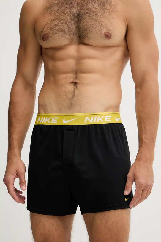 Boxerky Nike 3-pack pletenina černá 0000KE1262
