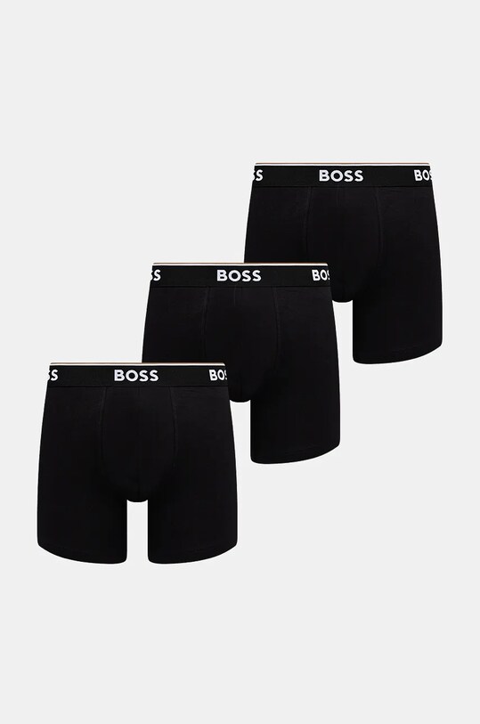 BOSS bokserki 3-pack bawełna czarny 50475282
