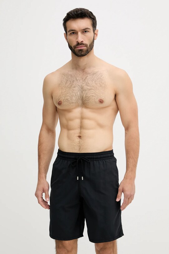 Vilebrequin pantaloni scurți de baie OKOA Planet friendly negru OKOC4A00