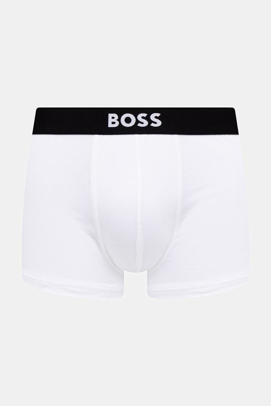 BOSS boxerky pánske bavlnené s elastanom Trunk 3P BOSS ONE 3-pack 50544263 biela AA00