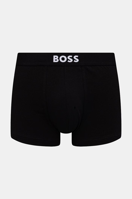 BOSS boxerky pánske bavlnené s elastanom Trunk 3P BOSS ONE 3-pack biela 50544263