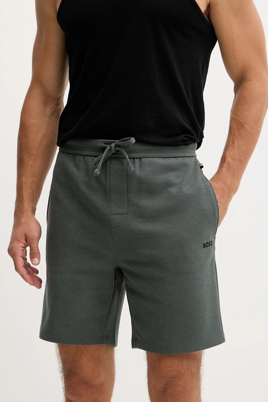 BOSS pantaloni scurți de lounge verde 50535884