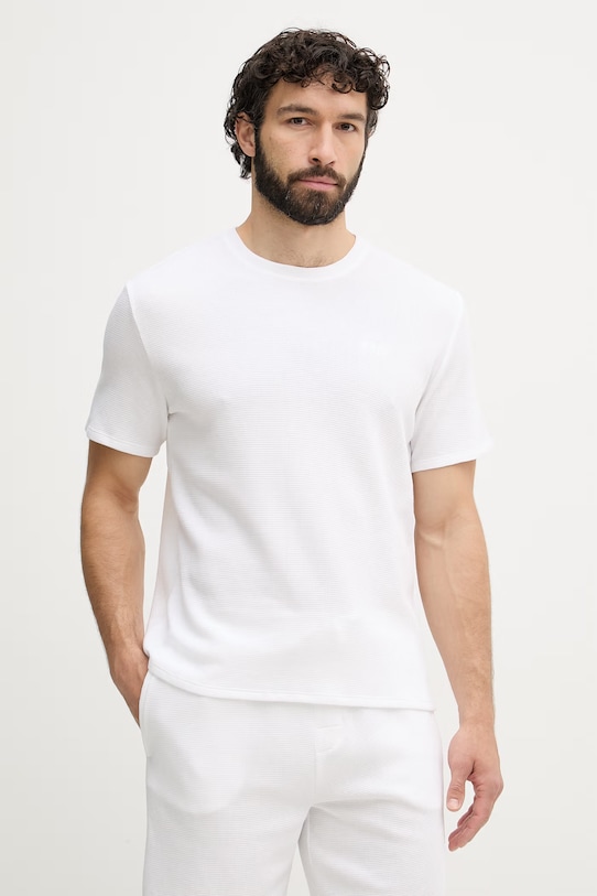 BOSS lounge tričko pánske Waffle T-Shirt biela 50535891
