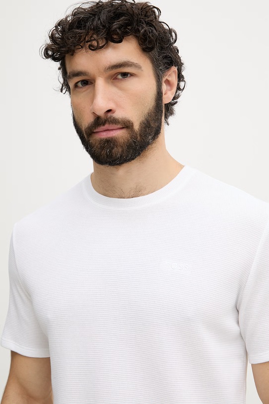 BOSS lounge tričko pánske Waffle T-Shirt biela 50535891