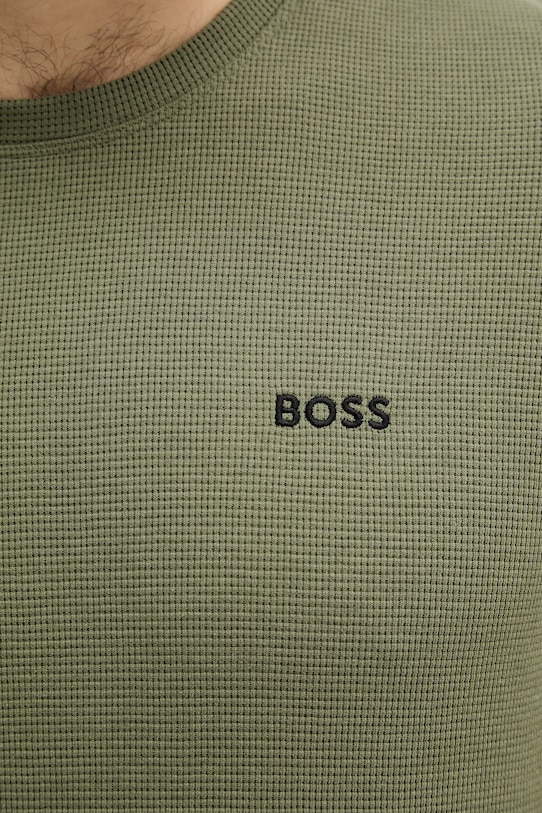 BOSS lounge tričko pánske Waffle T-Shirt 50535891 zelená